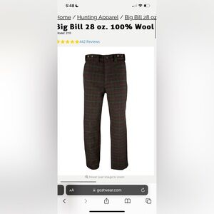 VTG Codet Size 36 men’s 100%Wool Charcoal Checkered Pants Made in Canada